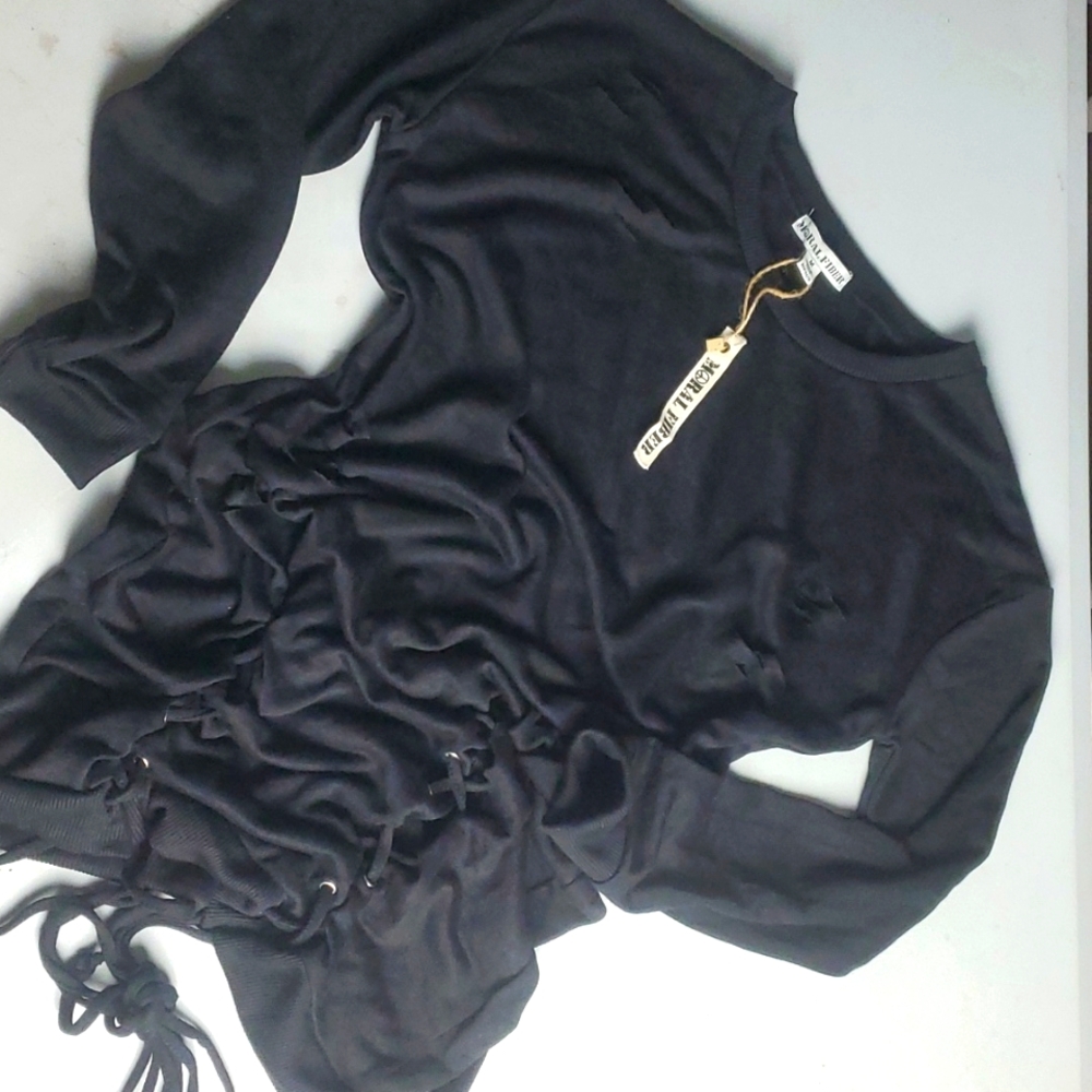 Distressed Long Sweater